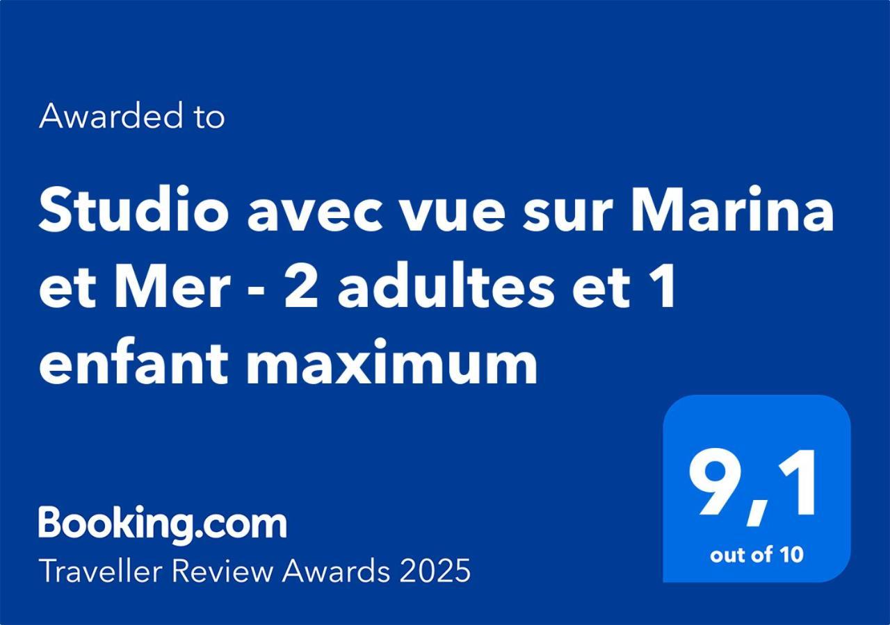 Studio Avec Vue Sur Marina Et Mer - 2 Adultes Et 1 Enfant Maximum Mandelieu Exteriér fotografie